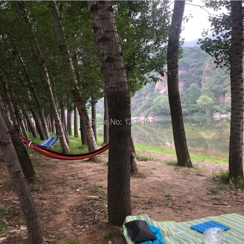 gehen Tragbare Hängematte Park Kind erwachsene Rest Hängematten draussen angeln schlafen hängen bett 1,5 Meter breit