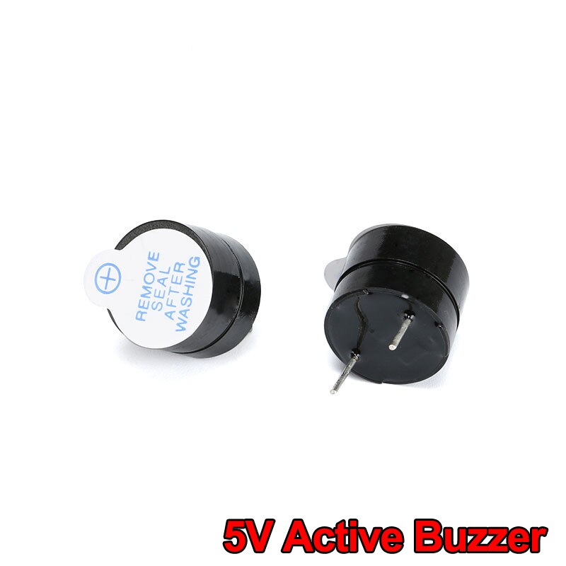 10Pcs 3V 5V 12V Active Buzzer 12095 Piezo Magnetic Long Continous Beep Tone Alarm Ringer 12085 Passive 16R Fit For Computers