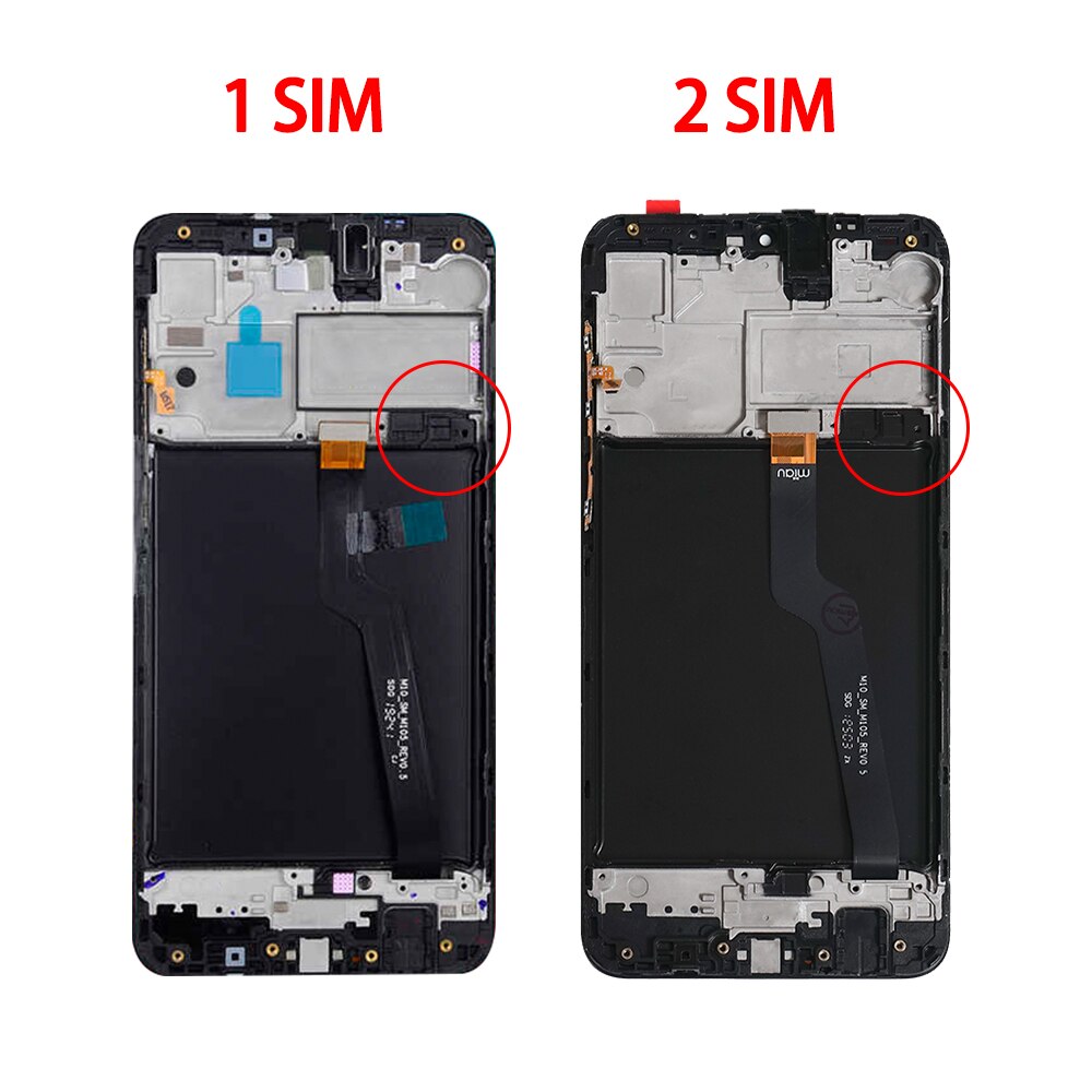 Originele Super Amoled Voor Samsung A10 A105 Lcd Touch Screen Met Frame Voor Samsung Galaxy M10 M105F Lcd-scherm digitizer