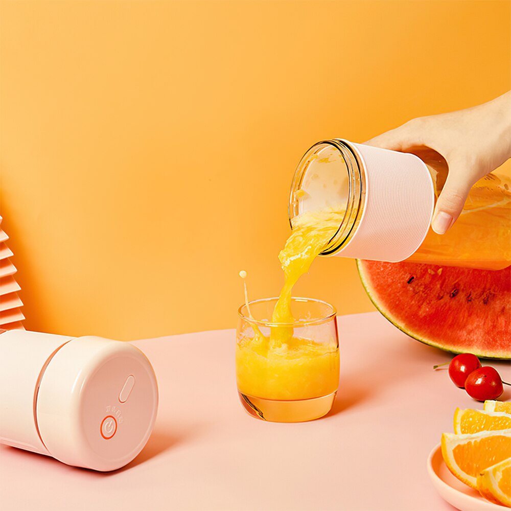 Draagbare Elektrische Mixer Juicer Usb Cup Blender Elektrische Usb Huishouden Juicer Oranje Juicer Mini Snelle Blender Keukenapparatuur