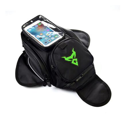 MOTOCENTRIC Motorbike Tank Bag Waterpoof Large Capacity Motorcycle Oil Fuel Pack Riding GPS/Phone Navigation Oil Tank Bag: MC-0081-Green