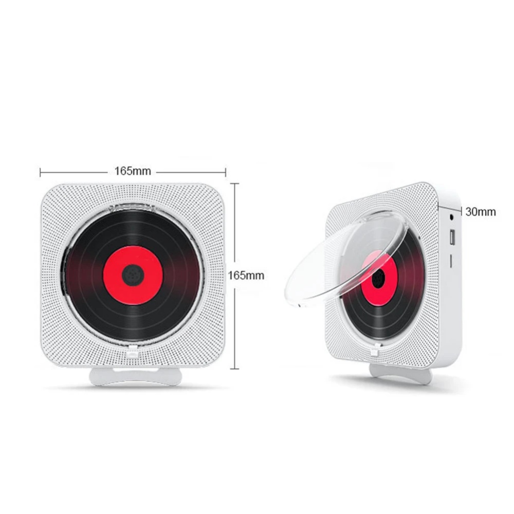 Portable CD Player Bluetooth Speaker Stereo CD Players LED Screen Wall Mountable CD Music Player with 3.5mm Headphones Jack