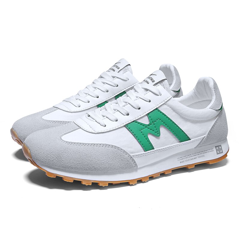 Cheap Golf Shoes Sneakers Man Trainers Outdoor Summer Sneakers for Man Golf Walking Sport Shoes Light Skateboard Shoes Flats Men: White Green / 6.5