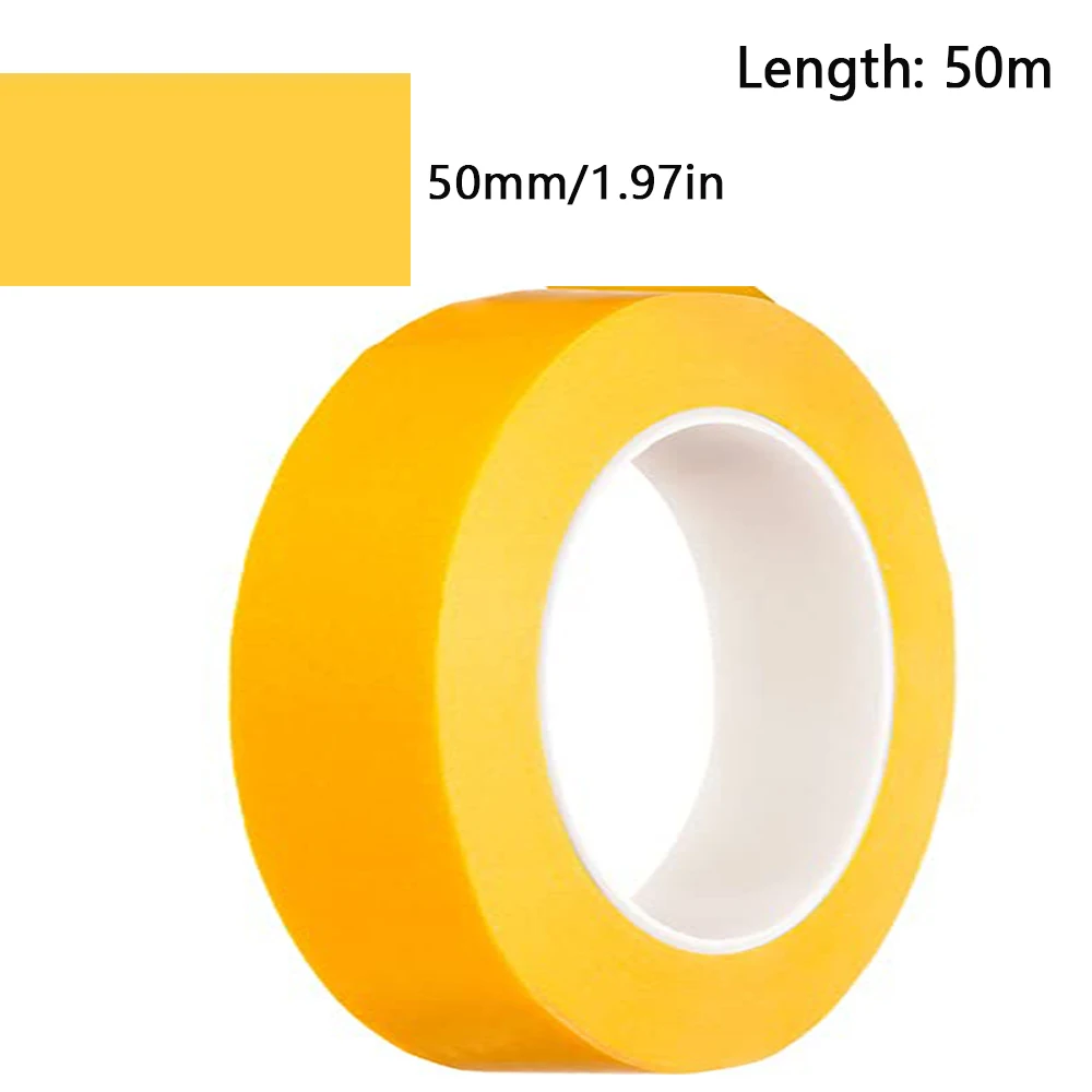 Cinta adhesiva amarilla de 18M/20M/50M, pegatina adhesiva para coche, papel de pintura DlY, decoración de pintor, artesanía, accesorios artesanales de uso General: Morado