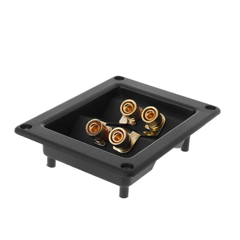 Terminal Cup Connector 266 Onderdelen Express Binding Posts Goud Banaan Aansluitingen Verzonken Bi-Amp Speaker Box Zwart