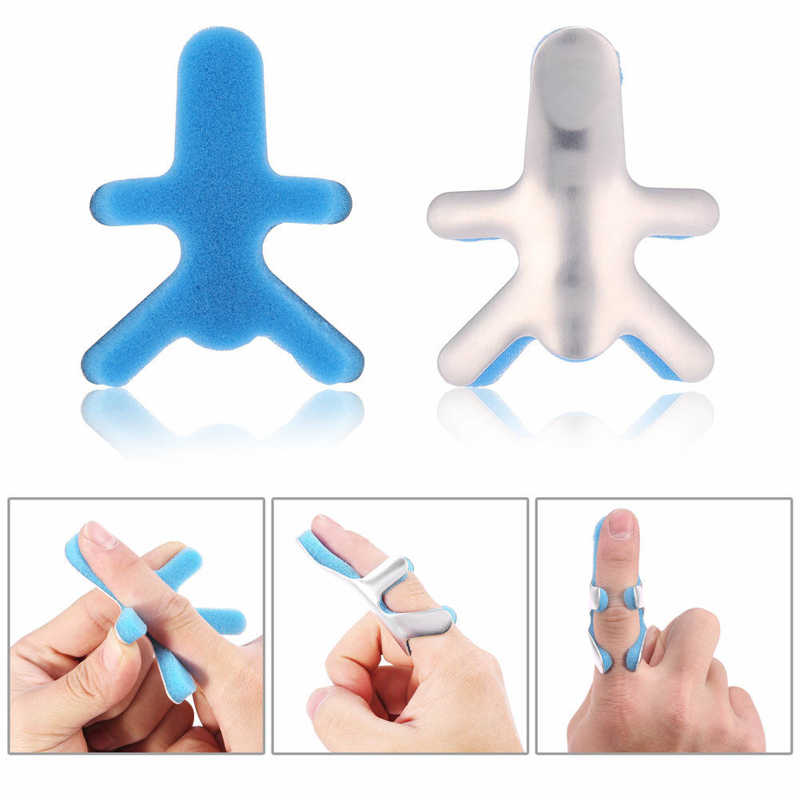 1Pcs Aluminum &amp; Foam Support Brace Finger Splint Hand Trigger Broken Finger/Sprain/Fracture/Pain Relief/ Joint Immobilization