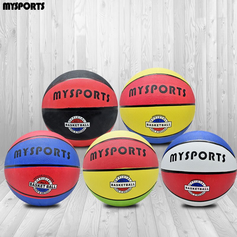 Basketball outdoor No. 7 standard blue ball adult children Primary School students rubber ball cement floor street ball