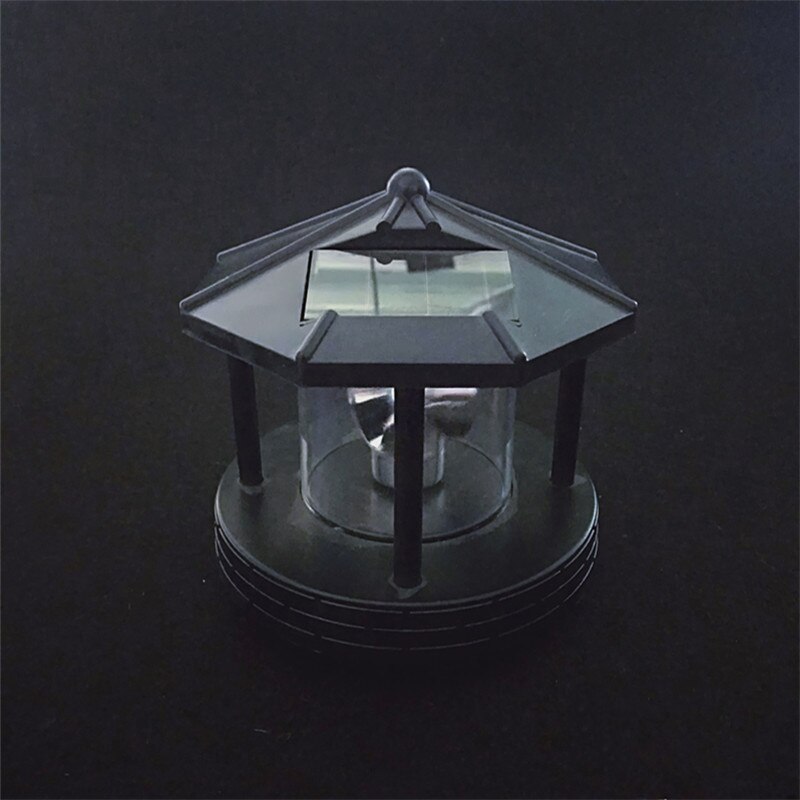 Solar LED Rotierenden Leuchtturm Licht Garten Hof Rasen Lampe Beleuchtung Outdoor Home Decor BJStore