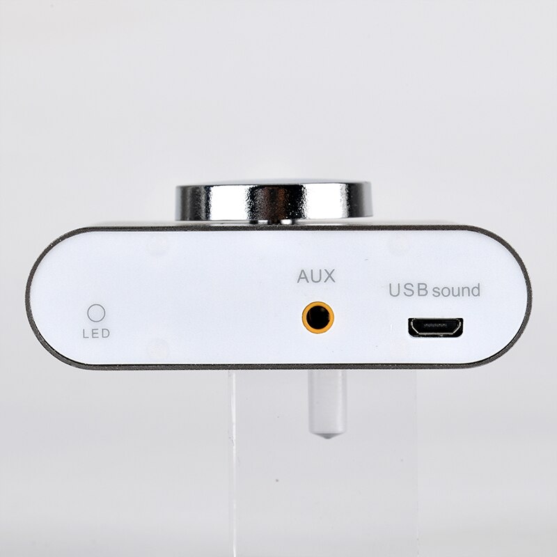 Mini Desktop Audio Digital Amplifiers Bluetooth 4.2 Amplifier Hi-Fi Stereo 2.0 Amp Theater Aux Bluetooth(Grey)