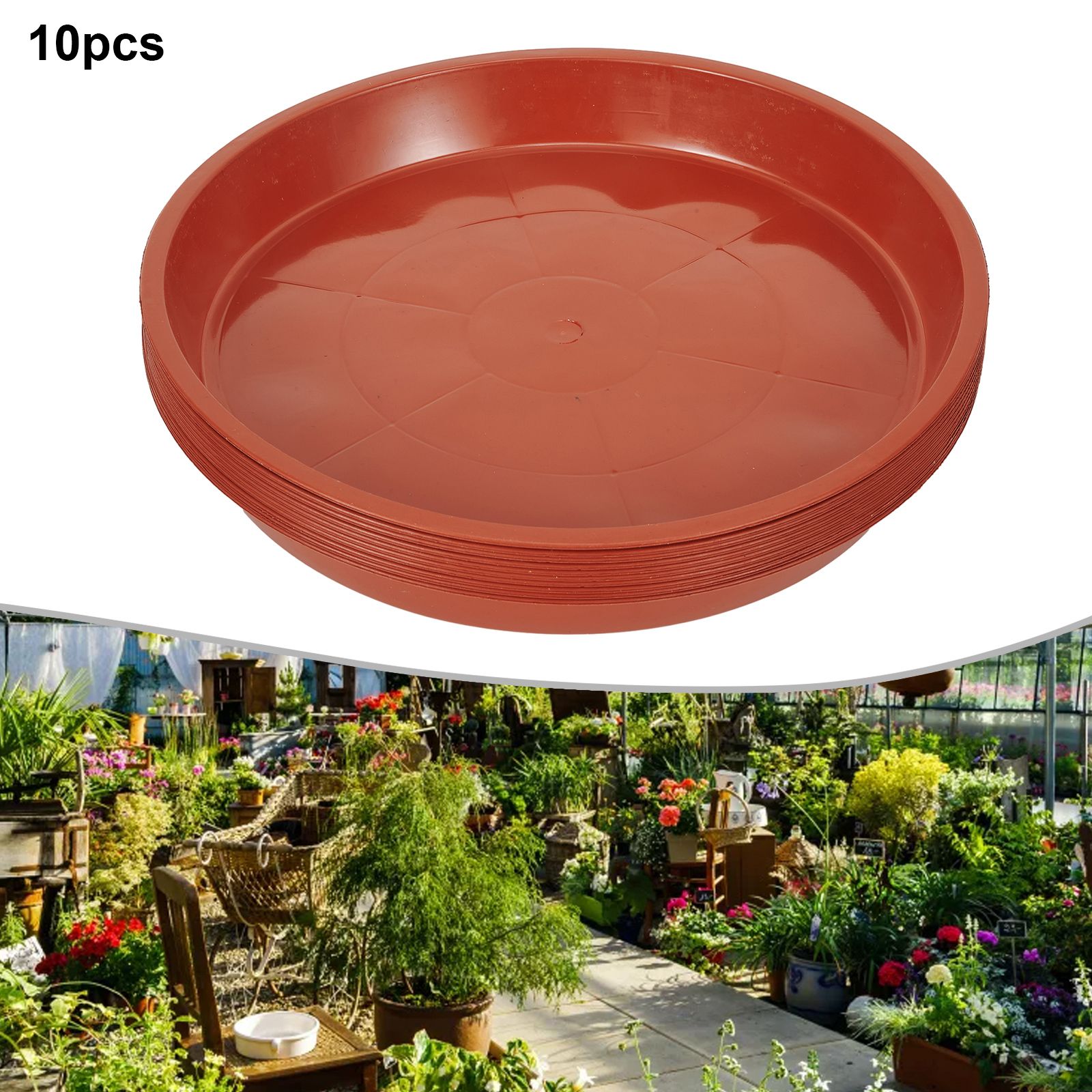 10 st Waterbak Basis Ronde Plastic Schotel Plantenbakken Ac Plant Pot Waterbak Basis Tuin Balkon Potten Bloempot Lekbak plantenbakken