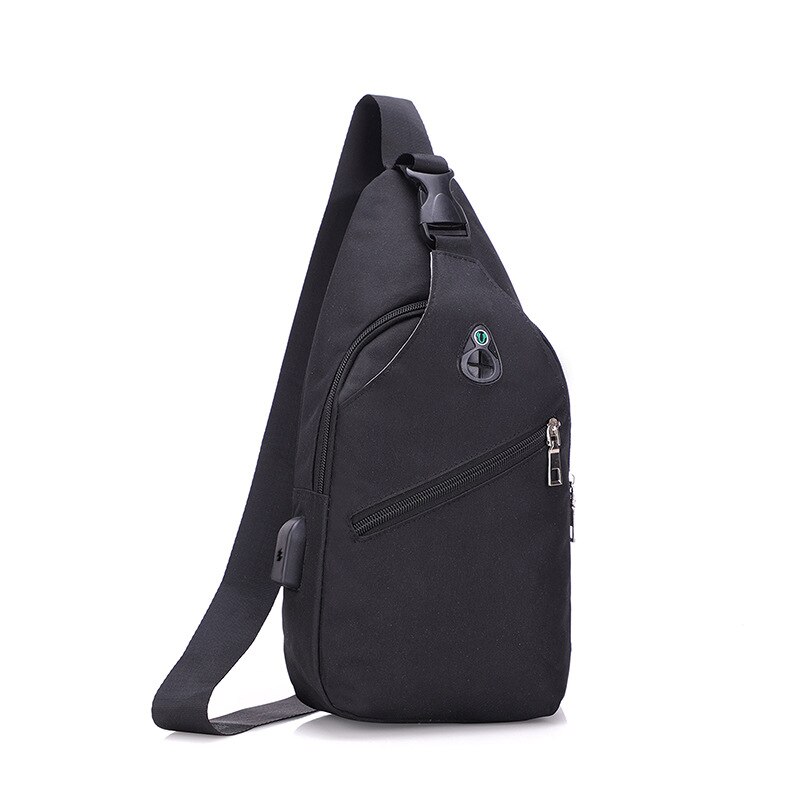 BANGUO Simplicity Men's Chest Bag Europe and America Tide Products Leisure Outdoor Shoulder Messenger Business Backpack Z3: Black