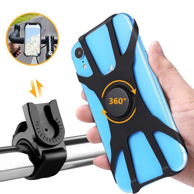 Soporte Para Móvil En Bicicleta Y Patinete - Base Giratoria 360° - Impermeable Y Antivibraciones - Ajustable Para Navegación
