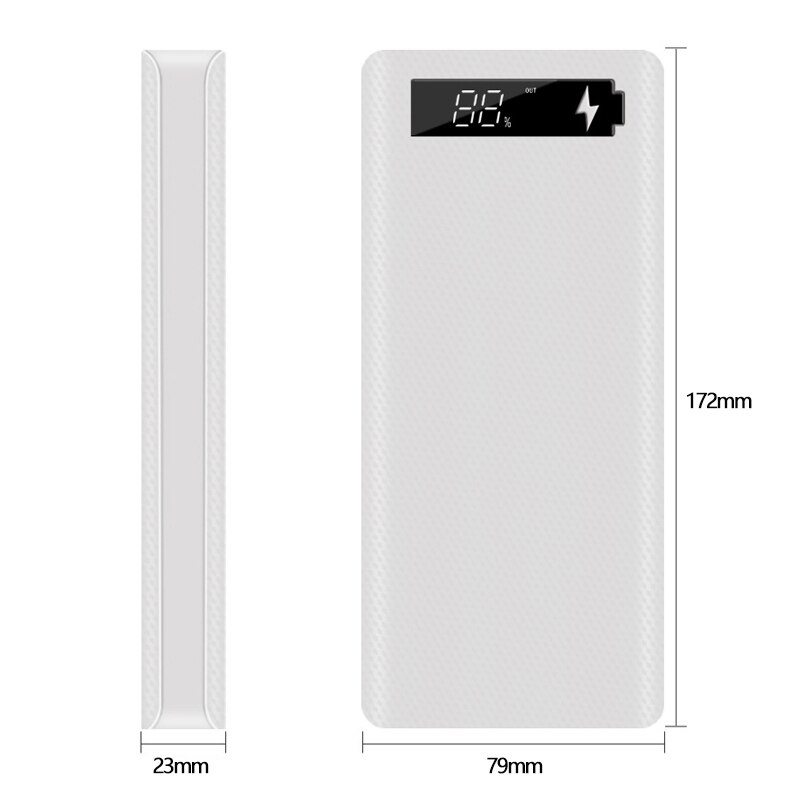 5V Dual USB 8*18650 Power Bank Case With Digital Display Screen Mobile Phone Charger DIY Shell 18650 battery Holder Charging Box