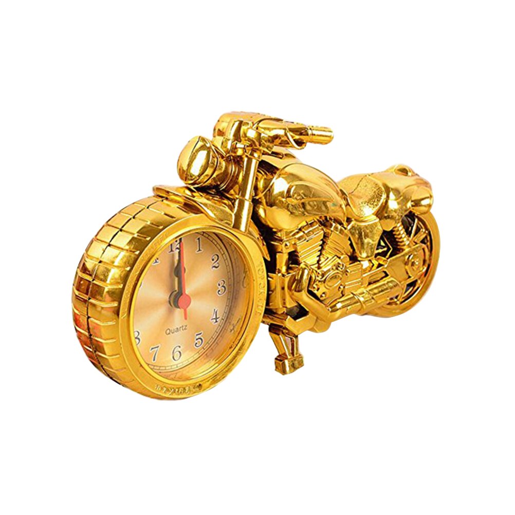 1 Pc Motorcycle Alarm Clock Vintage Alarm Clock for Home Coffee Shop Office: Golden
