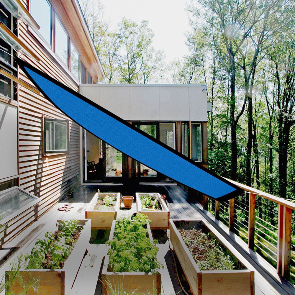 Sun Shade Mesh Fabric Resistant Tear Easy And Quick Installation For Outdoor Breathable Permeable Shade Sails Canopy Pr