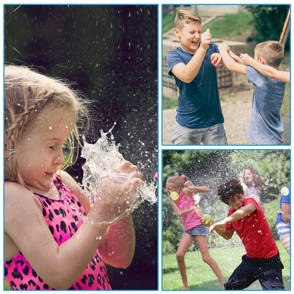 Bombas de agua para niños, juguetes de Globos de agua de llenado fácil y rápido, broma de guerra de agua para verano, juguetes de en la playa al aire libre, 111 Uds.