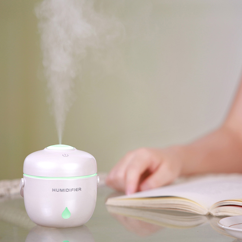Riskoger luftfugter æterisk olie diffuser aromalampe aromaterapi led natlys usb elektrisk aroma diffuser