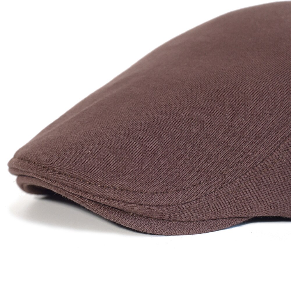 Beret Cotton Solid Color Soft Top Casual Beanie Retro Literary Forward Cap Peak Cap Driver Hat for Friends