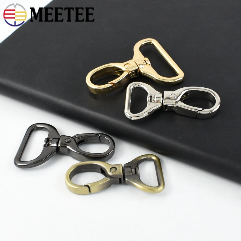 5/10/20Pcs 15/20/26/32mm Metal Bag Belt Buckles Swivel Lobster Clasp Buckle Carabiner Snap Hook Keychain DIY Sewing Accessories