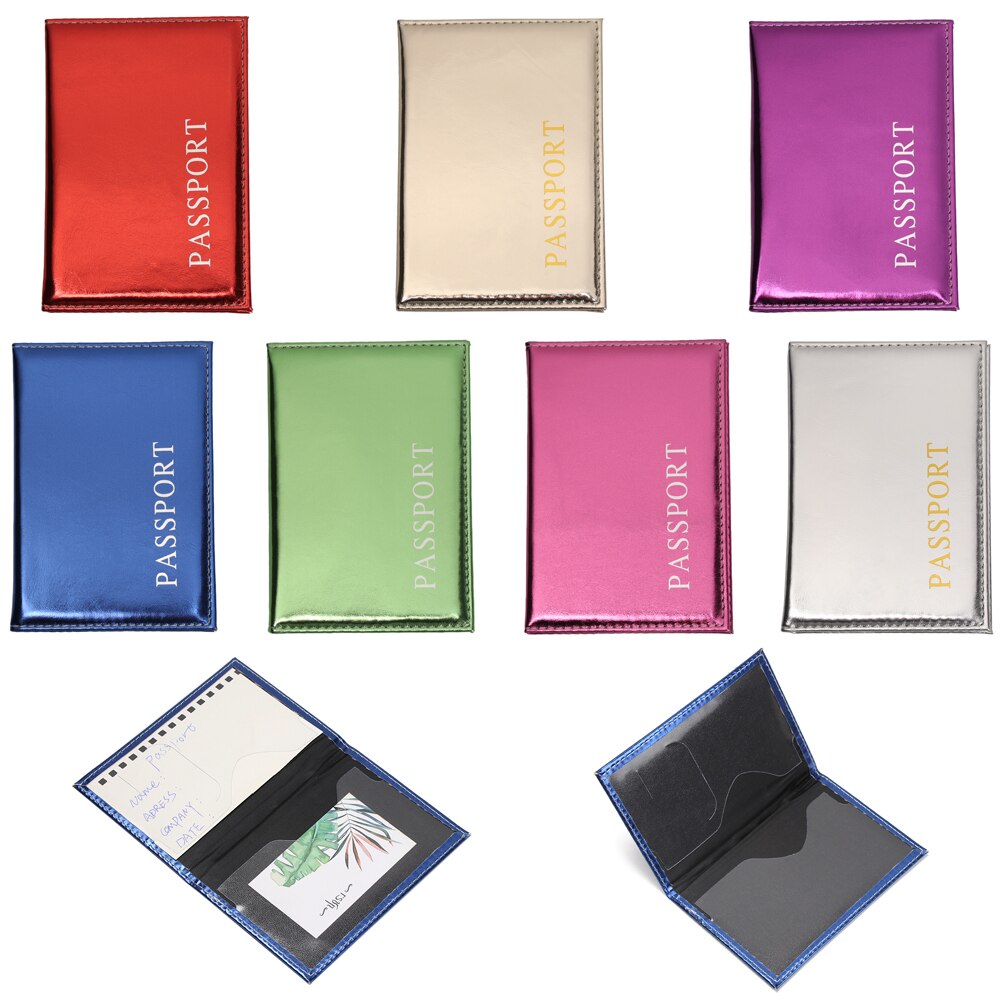 Paspoorthoezen reisaccessoires houder dames heren pu leer id bankpas paspoort beschermer zakelijke portemonnee case