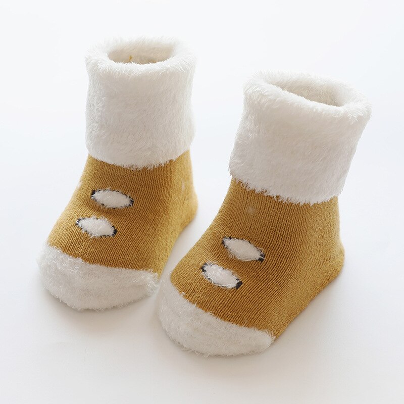 Calcetines para bebé recién nacido, calcetín de algodón para niño, 0-3T: Yellow Socks / M(1-3Years old)