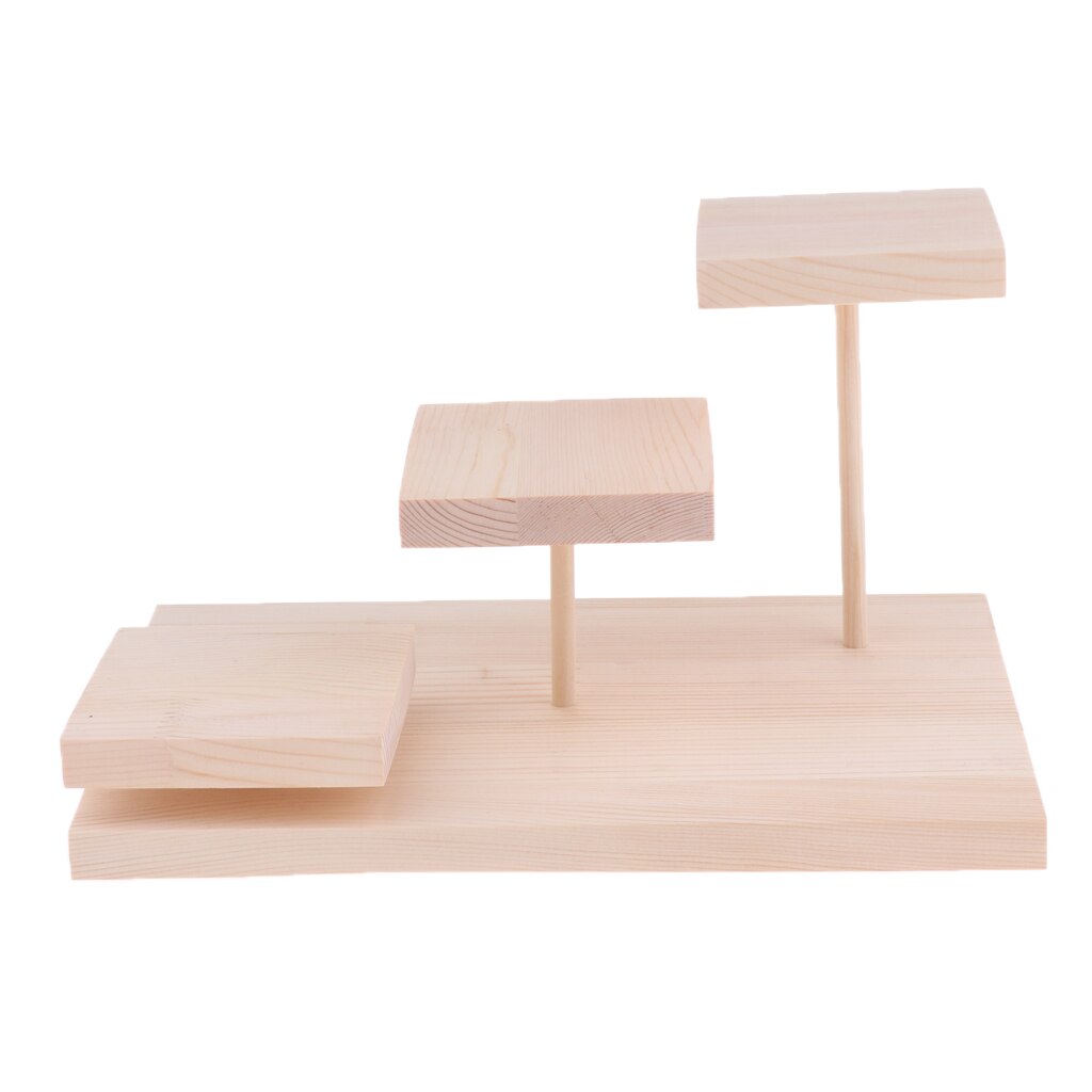 3 Layers Wooden Sunglasses Display Stand Home Shop Counter Show Holder Shelf