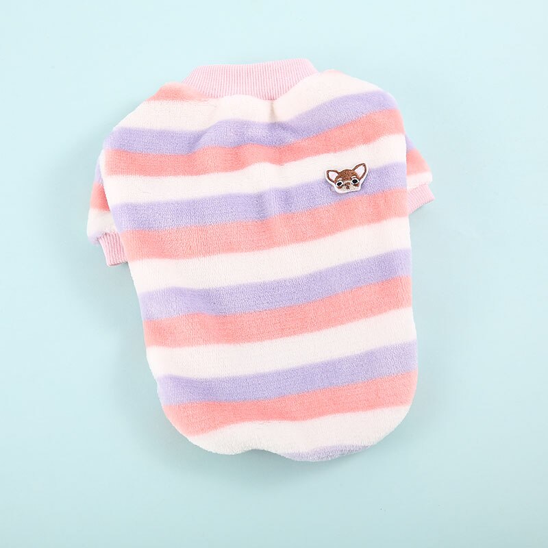 Winter Puppy Hond Kleding Flanel Zachte Honden Jasje Regenboog Hond Sweatershirt Chihuahua Kleding Voor Kleine Honden Kostuum