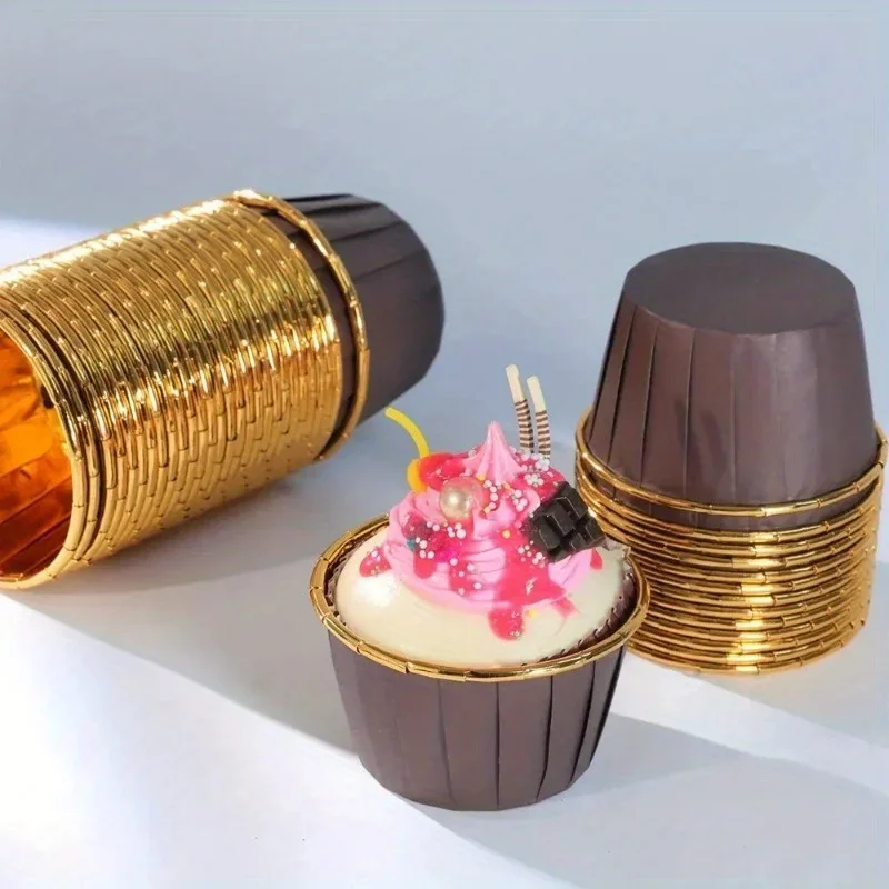 Große 50 Stück Packung Muffin Cupcake Liner Kuchenverpackungen Backförmchen Tablett fallen Kuchen Pappbecher Gebäck Werkzeuge Partyzubehör