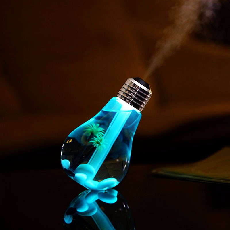 400ML Bulb Essential Oil Humidifier Ultrasonic Diffuser LED Night Light Air Freshener for Aromatherapy diffusers