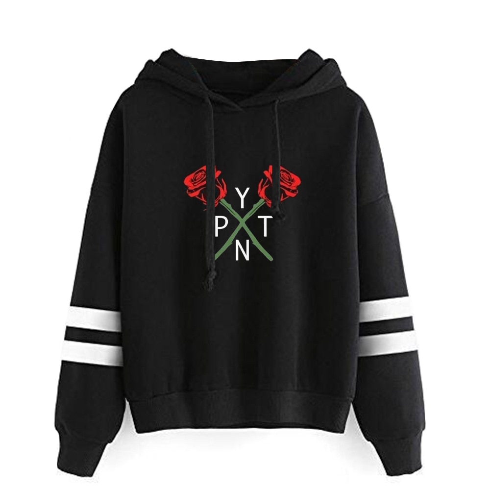 payton moormeier merch hoodies women men printed Social Media Stars hoodies Funny Hoodie Sweatshirt Unisex Tracksuit: black / S