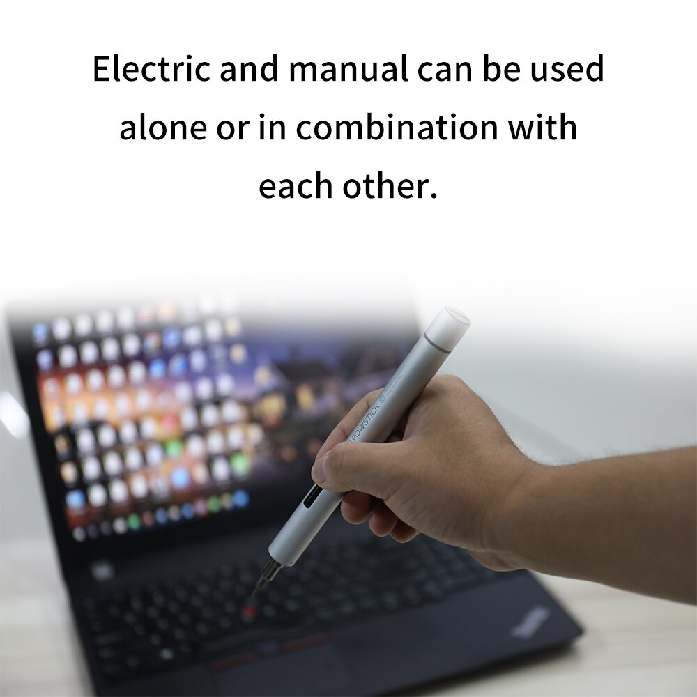 WOWSTICK Double Power Screwdriver Mini Portable Electric Tool Kit with 20 Different Bits and Base Set