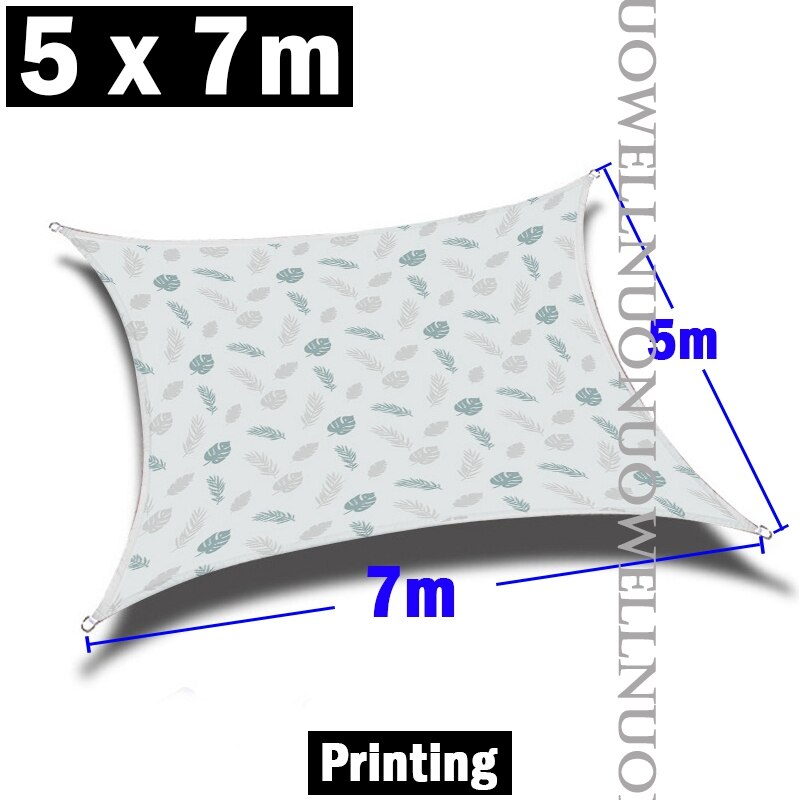 Beautiful Garden Sun Shade Sail Rectangle Waterproof Awning For Outdoor Garden Beach Camping Patio Pool Car Sunshade Sails