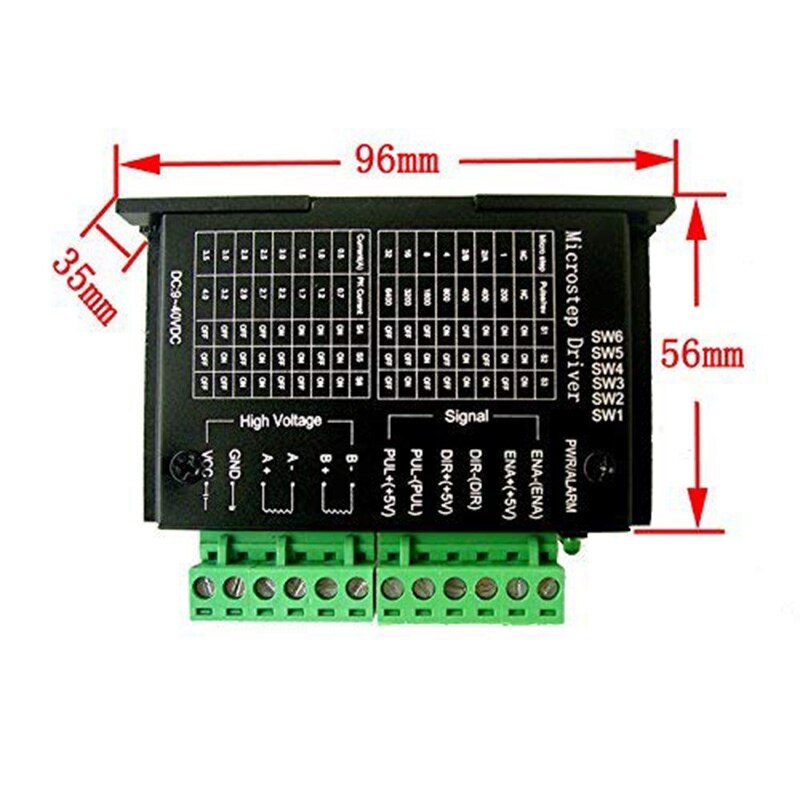 4 Pack TB6600 4A 9-42V Stepper Motor Driver CNC Controller, Stepper Motor Driver Nema Tb6600 Single Axes Two Phase Hybrid Steppe