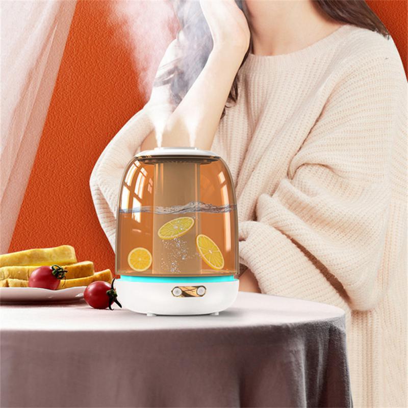 3L Air Humidifier Antibacterial Aromatherapy Diffuser Double Spray Luminous With LED Light Purifier Large Capacity Diffuser Tool