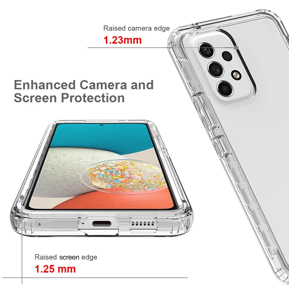 Transparent Shockproof Case for Samsung Galaxy A56 A36 A16 A53 5G A55 A35 A14 A54 A34 A15 A05S S25 S24 S22 S23 Ultra S21 FE Plus