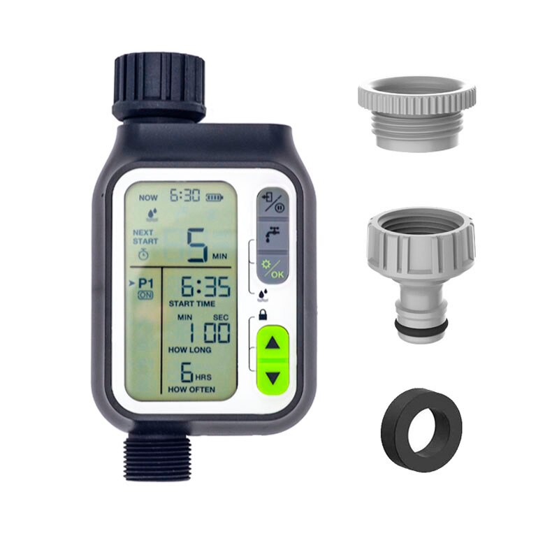 Garden Water Timer Waterproof Watering Timer With Rain Sensor Irrigation Timer Automatic Watering System Irrigation Controller: water timer