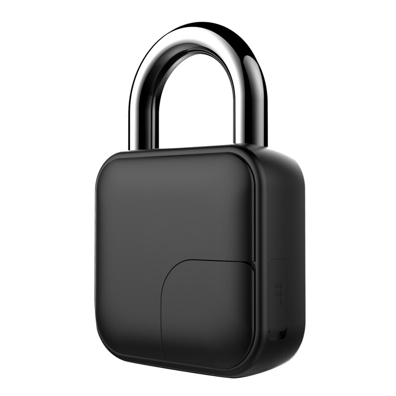 Fingerprint Lock Smart Lock Warehouse Door Dormitory Locker Bicycle Anti-Theft Fingerprint Padlock Password Lock: Default Title