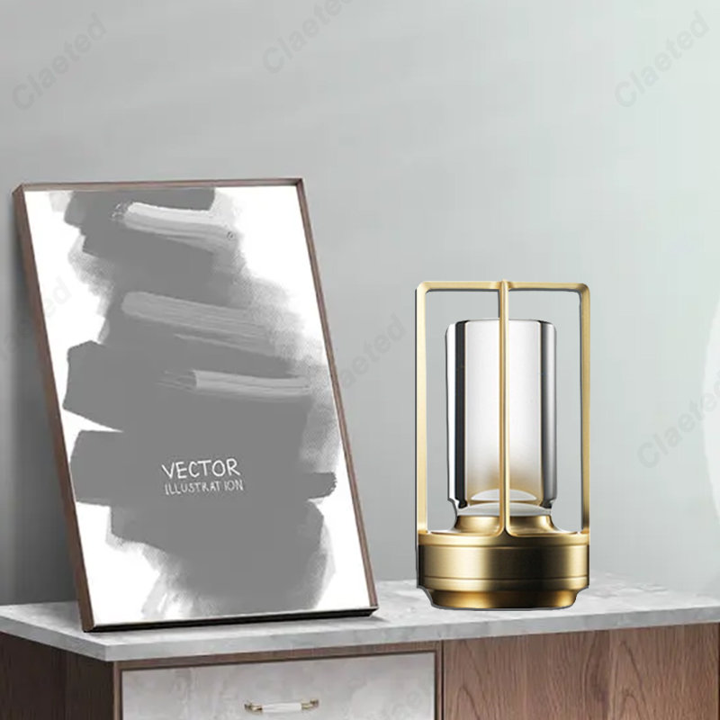 LED draadloze tafellamp industriële stijl metalen bureaulampen buiten kamperen sfeer licht restaurant creatieve nachtverlichting