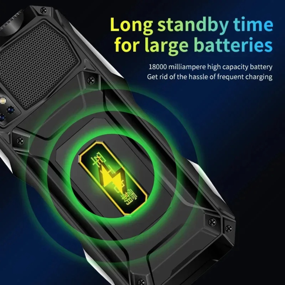 YEEMI Q9 GSM 2G Wytrzymały Telefon Komórkowy z Obsługą 4 Kart SIM, Wytrzymały Telefon Kryty z Wyświetlaczem HD 3,5 Cala, Duża Bateria, Głośny Głośnik, Celulares