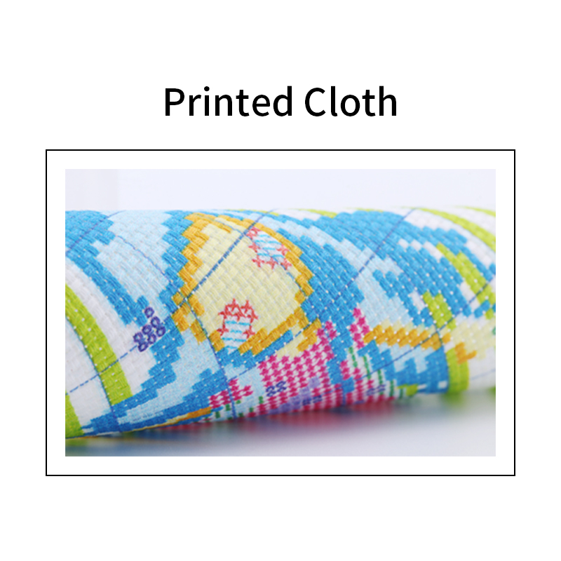 Kits de broderie en coton imprimé léopard, point de croix, fil de tissu compté 11CT 14CT, décoration artisanale en toile