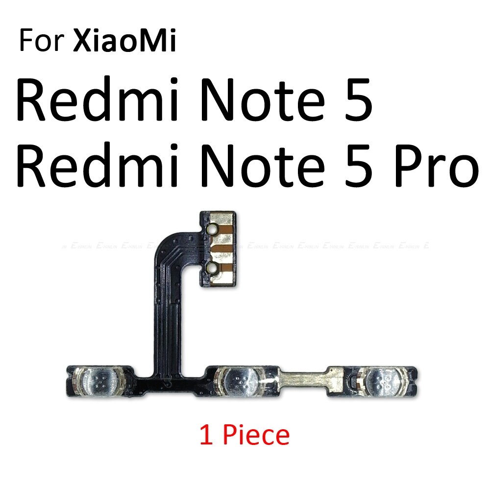 Volumknapp strømbryter på av-knapp fleksibel kabel til xiaomi redmi 3x 3s 4a Merk 7 6 2 5a 6a 5 Plus 4 3 pro 4x global: til redmi Merk 5