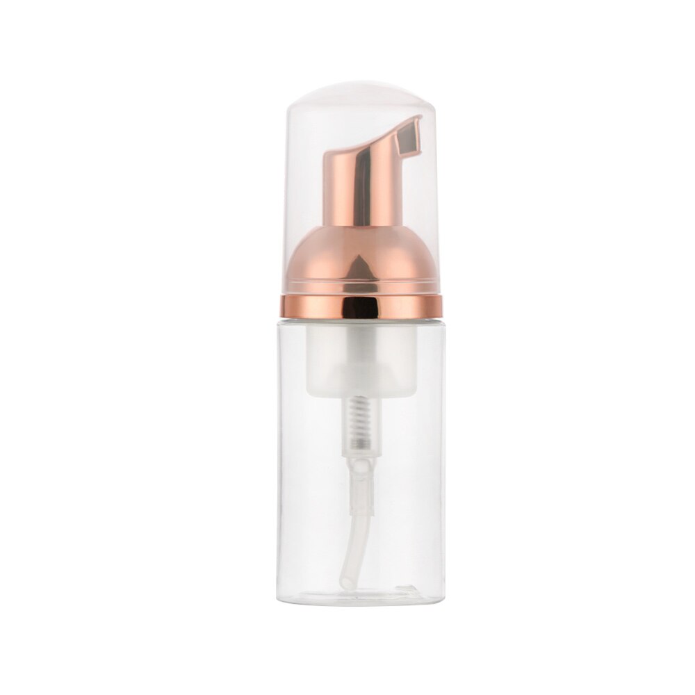 Plastic Soap Dispenser Foaming Bottle Pump Container Wash Hand Cleaner Soap Dispenser Foam Bottles Travel Accessories: Rose gold 30ml
