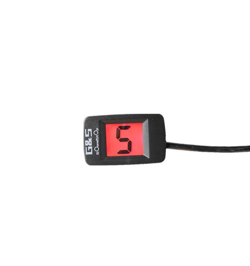 Motorcycle Universal LCD Digital Gear Indicator Display Shift Lever Sensor Super thin display with high technology Red