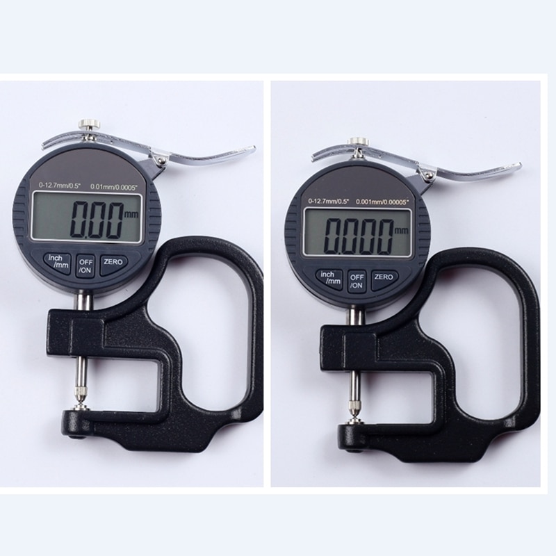 Syntek – jauge d'épaisseur numérique électronique 0-10mm, micromètre à lentille LCD, 0.001mm/0.01mm, micromètre à tête ronde