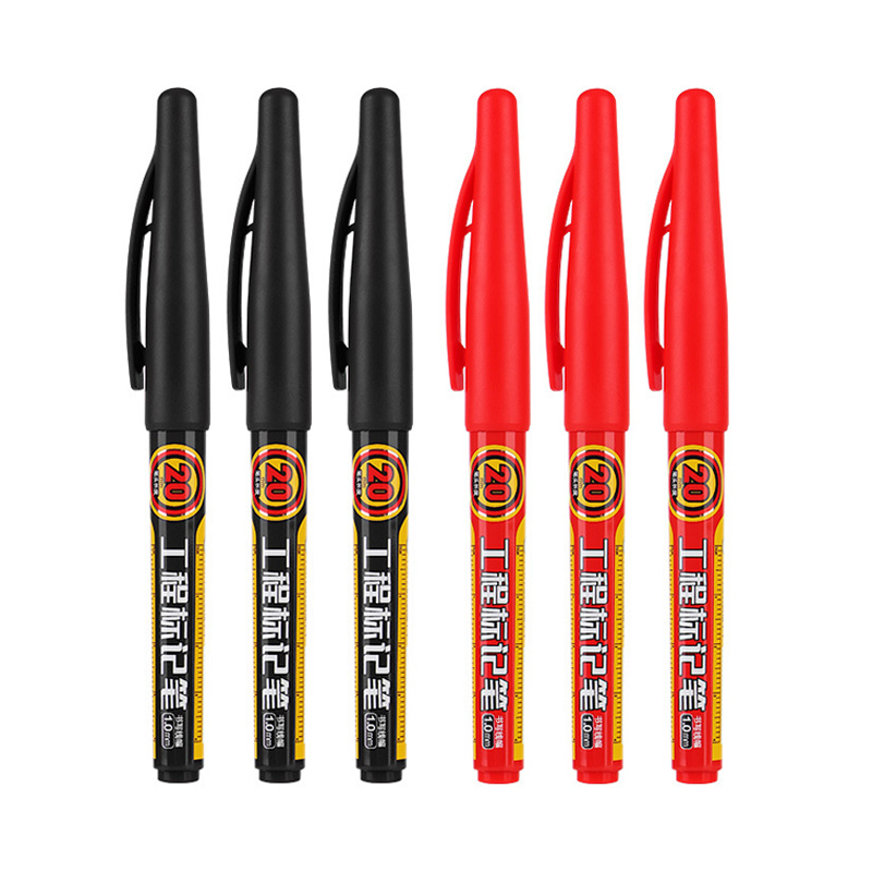 Stylo marqueur blanc pour trous profonds, longueur 2cm, stylo de charpentier, marquage fin dans le métal et le bois, feuille de bricolage, traçage de carreaux de céramique, 6 pièces/ensemble: Lavande