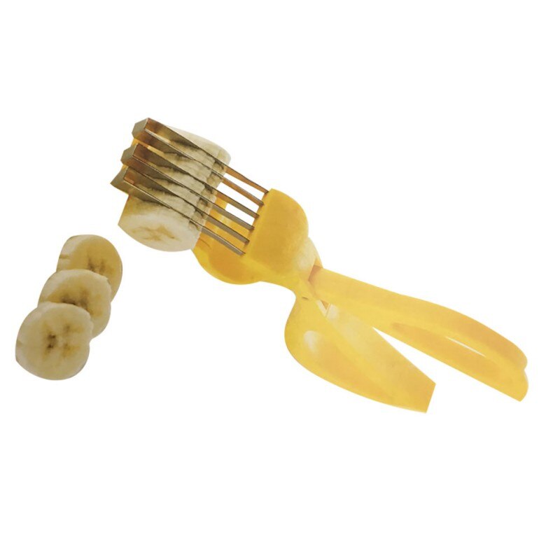 Kitchen Cutter Banana Slicer Fruit Tools Plastic Vegetable Shredders Slicing Cutter Kichen Tool Kichen Decoration