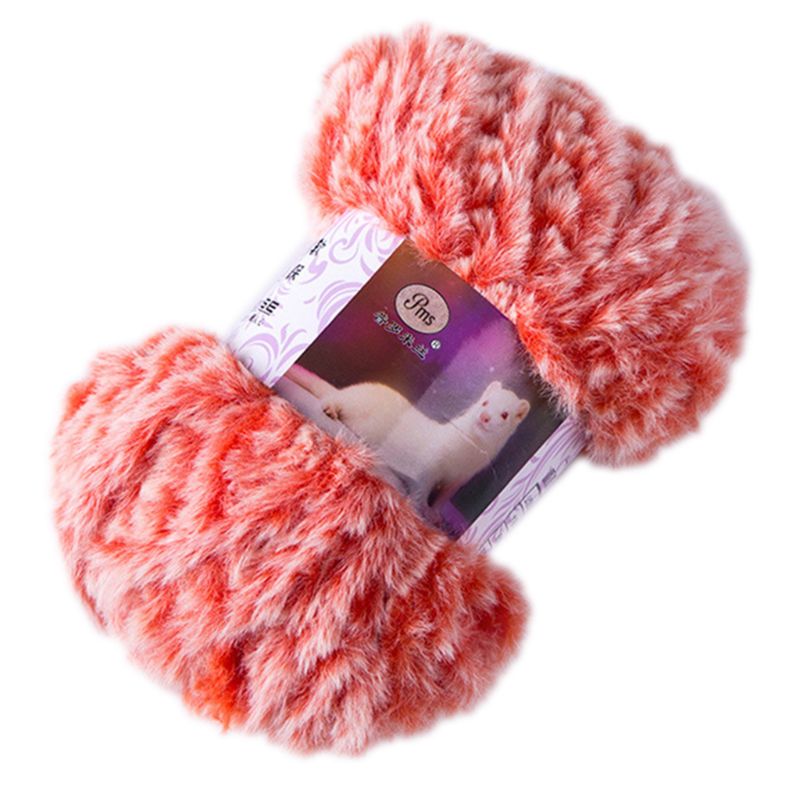50g/Ball DIY Fluffy Plush Chunky Knitting Yarn Hand-Woven Crochet Velvet Thread: O