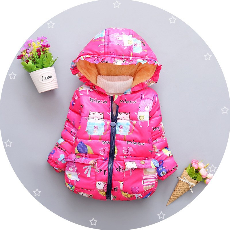 BibiCola baby meisjes kerst jas herfst winter baby kids warm outfits baby thicken jassen pasgeboren meisje jas clthing