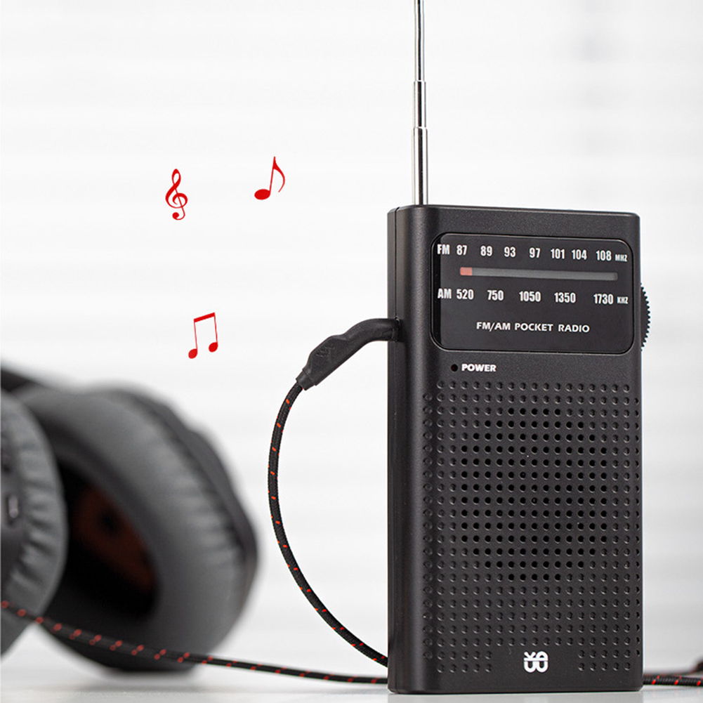Radio AM FM 2024, Radio de bolsillo portátil con batería de primera , antena telescópica, reproductor de Radios para personas mayores en casa