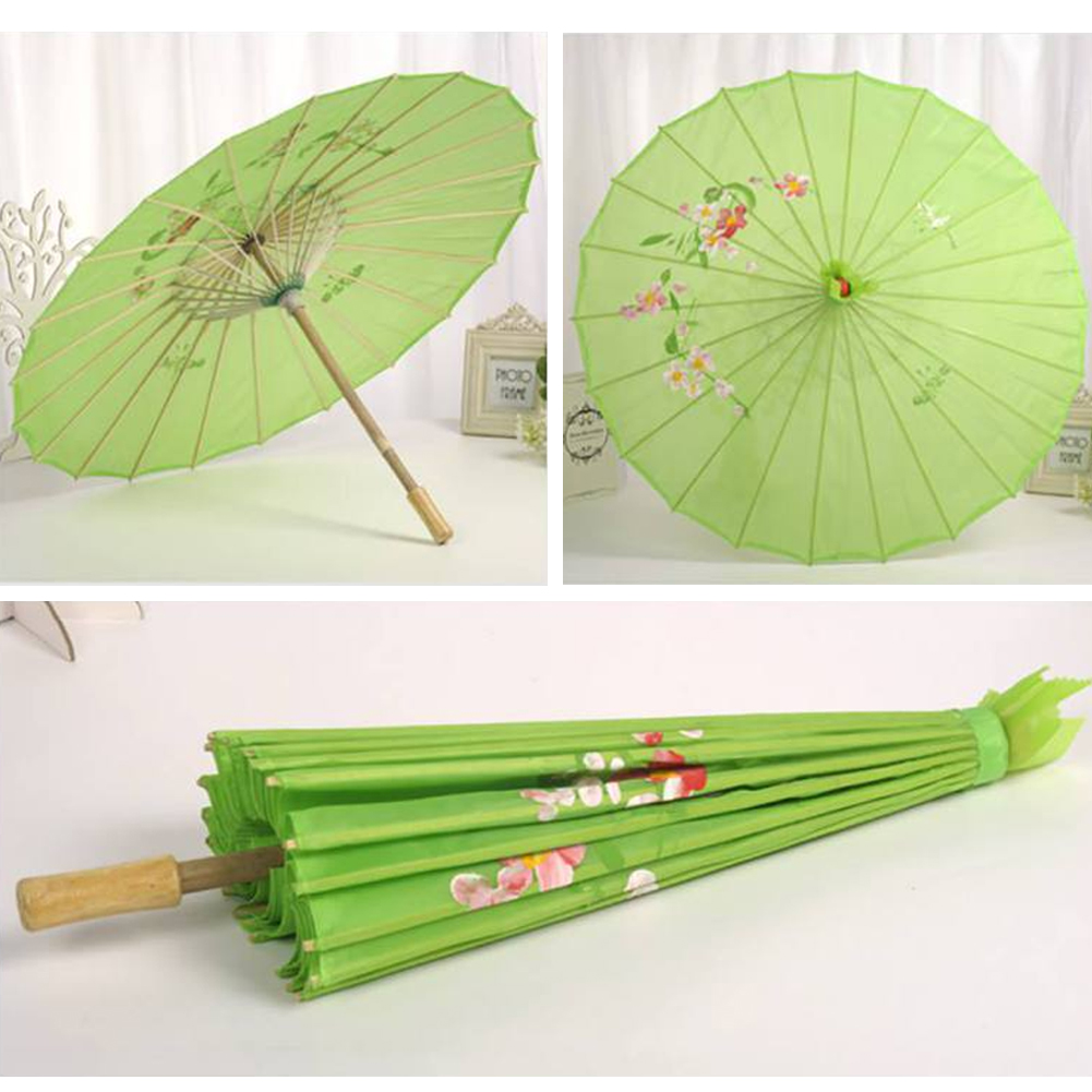 Women's Rain Umbrella Chinese Umbrella fengshui Silk Dance Decorative Bamboo Umbrella Oil Paper Umbrella parasol 37*56cm